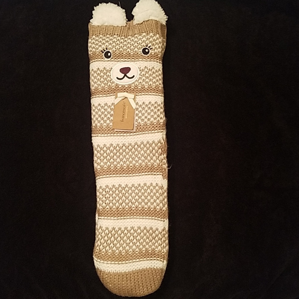 NWT Bear Slipper Socks